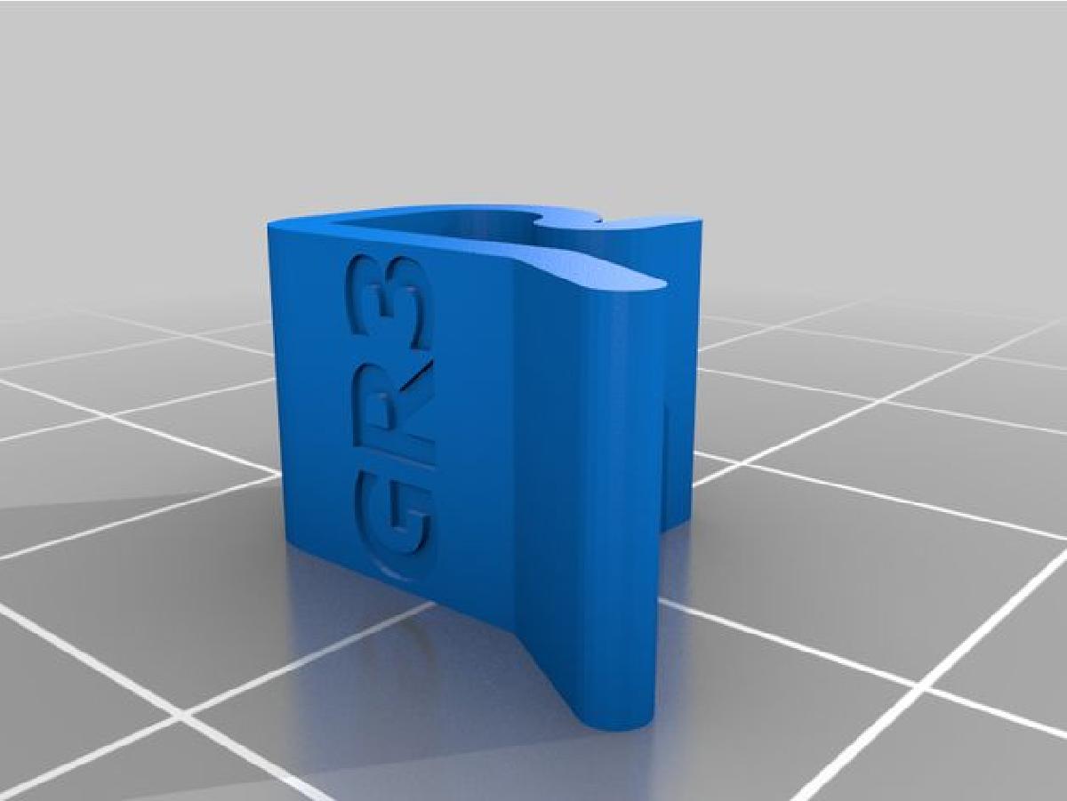 Suporte de bobina de filamento minimalista.