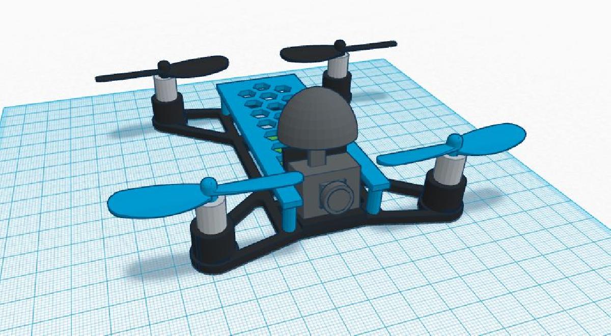 Estrutura de Micro Quadcopter Variavel