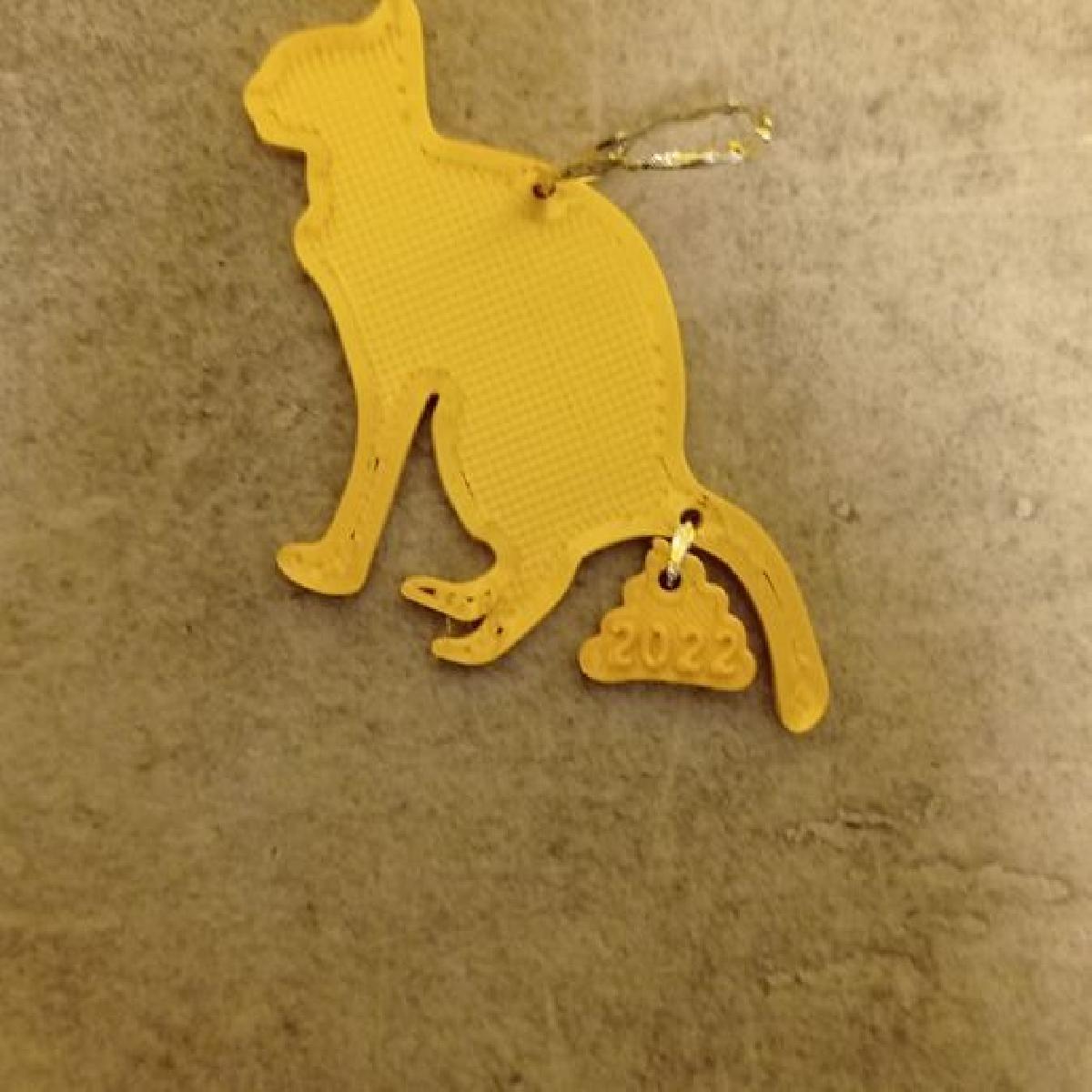 Enfeite de Natal Poop Cat Edicao 2023