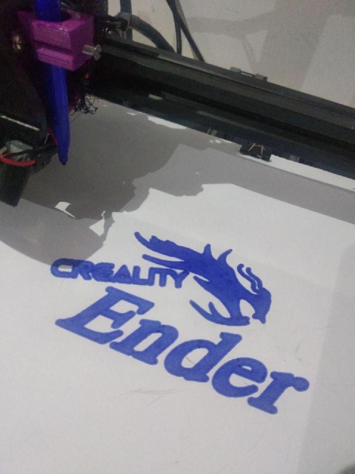 Cura 4.5 perfil Ender 3 desenho / plotter de desenho Ender 3