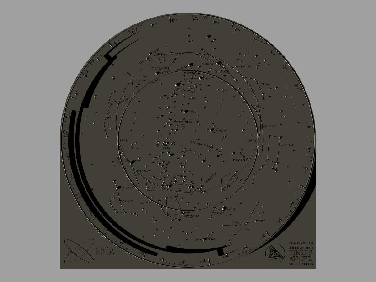 Mapa Estelar em Braille