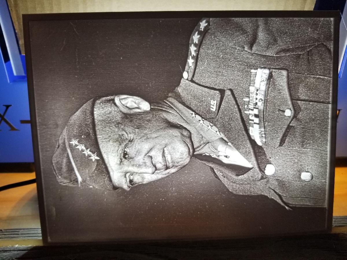 Litofania do General Patton