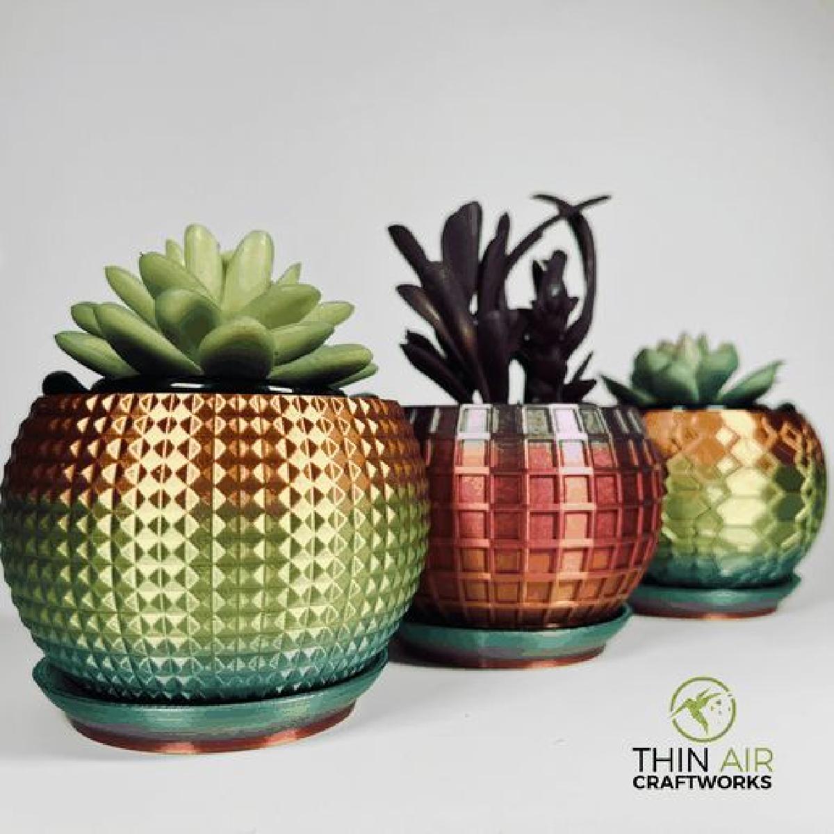 Serie de Vasos Texturizados