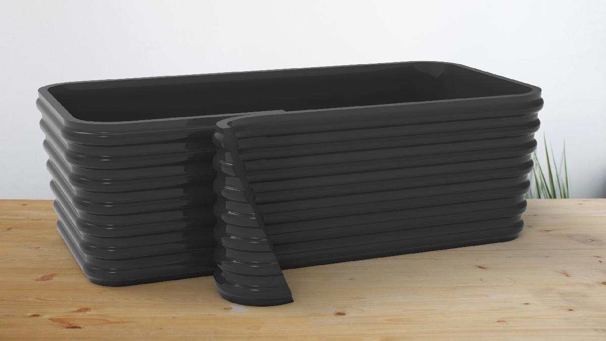 Vaso Retangular Plano