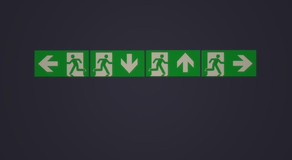 Saida de emergencia / Emergency exit ISO 7010 E002