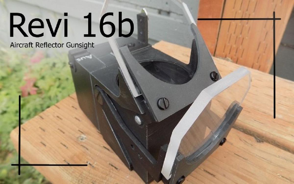 Mira refletora de aviao da II Guerra Mundial Revi 16b Capaz de HUD GPS