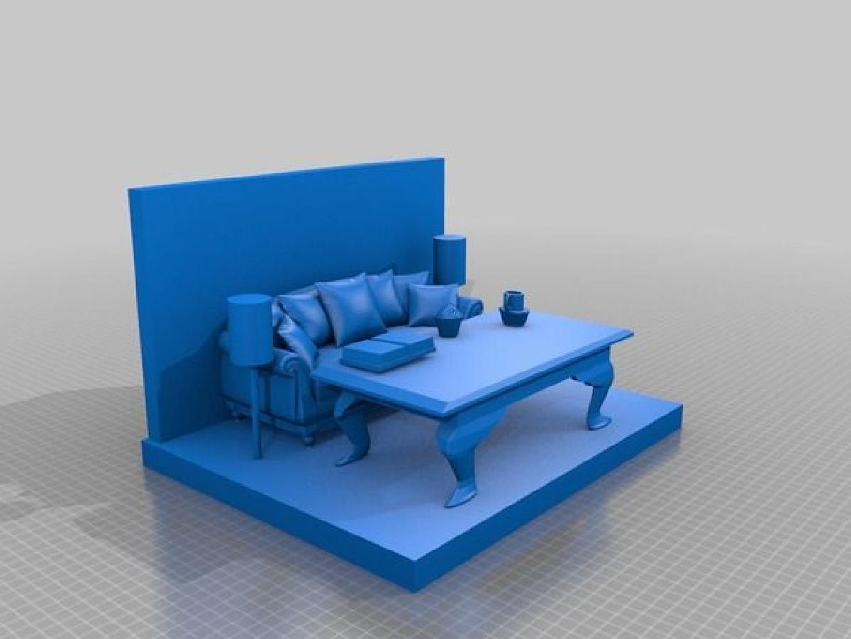 modelo de sala de estar