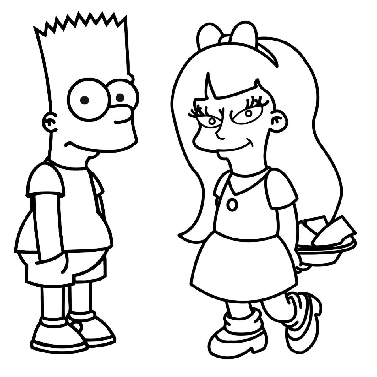 Bart Simpson e Jessica Lovejoy