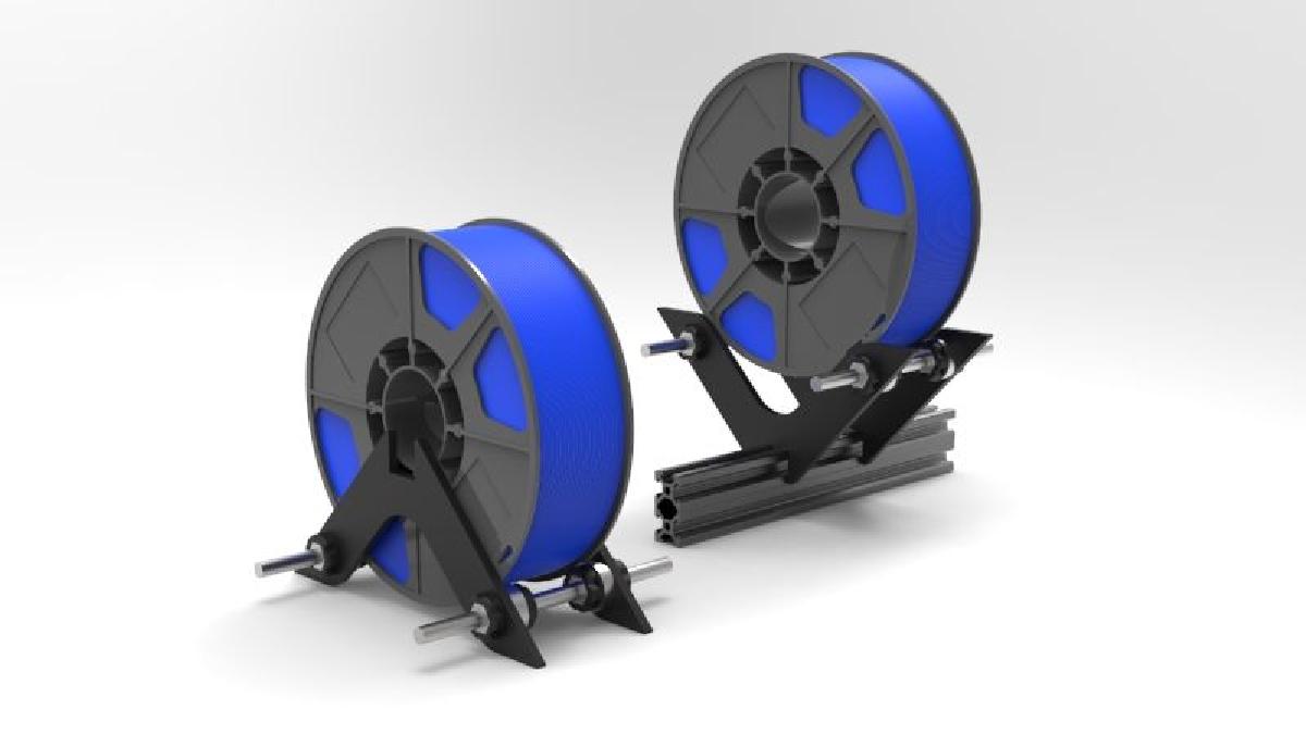 Suporte de Filamento / Suporte de Bobina de Filamento   Perfil 2020 ou Mesa