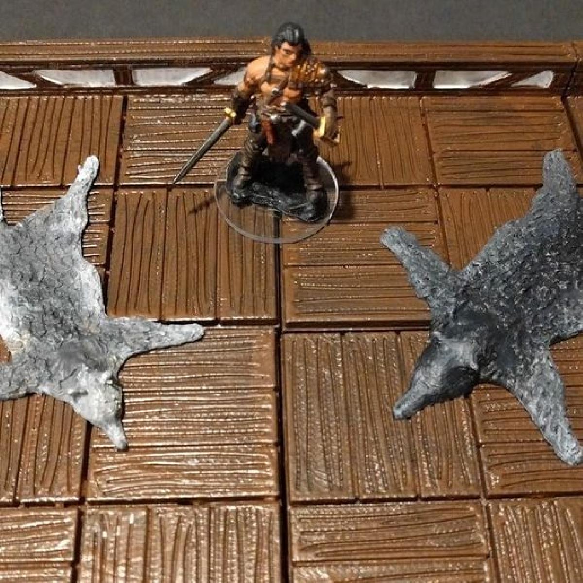 Pelagem / Tapete de Lobo Jogo 28mm