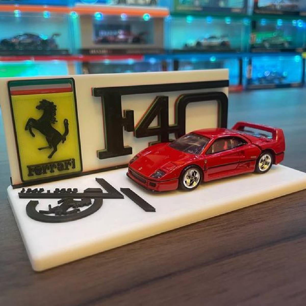 Base de Exibicao Tomica Ferrari F40