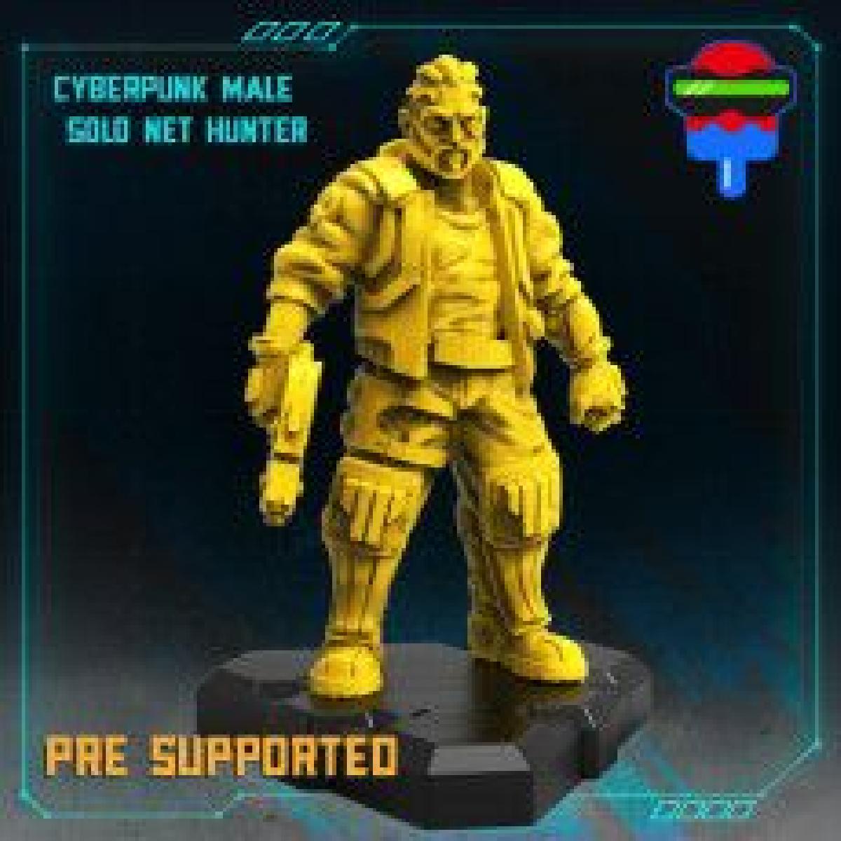 CACADOR DE REDE SOLO MASCULINO CYBERPUNK