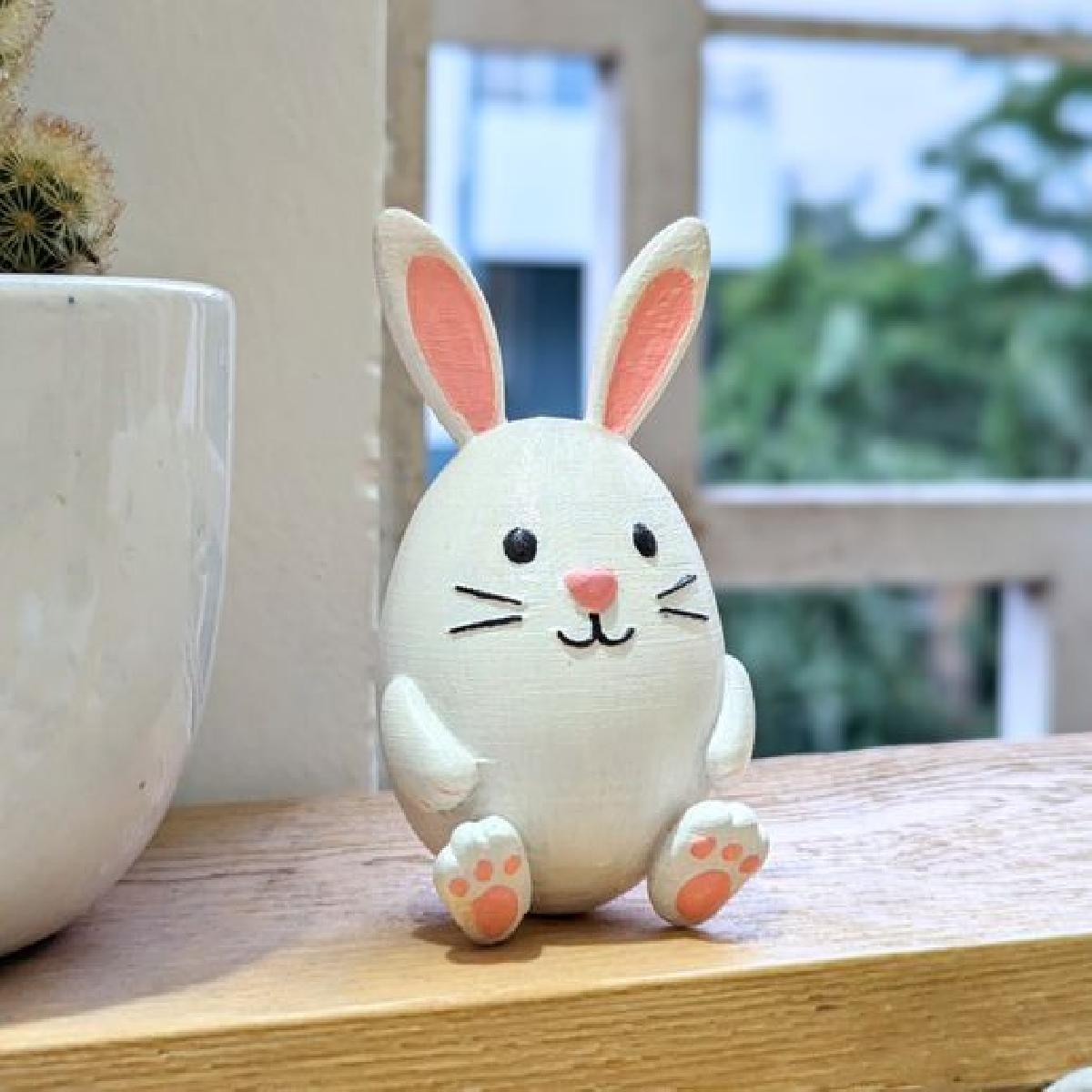 Figurinha de Ovo de Coelho