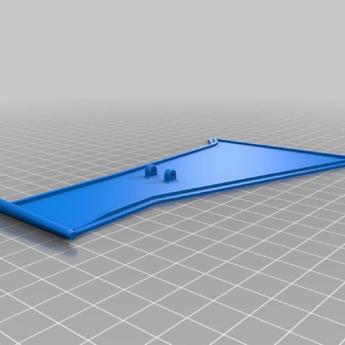 Porta do trem de pouso principal do FMS P 51 Mustang com envergadura de 1700 mm.