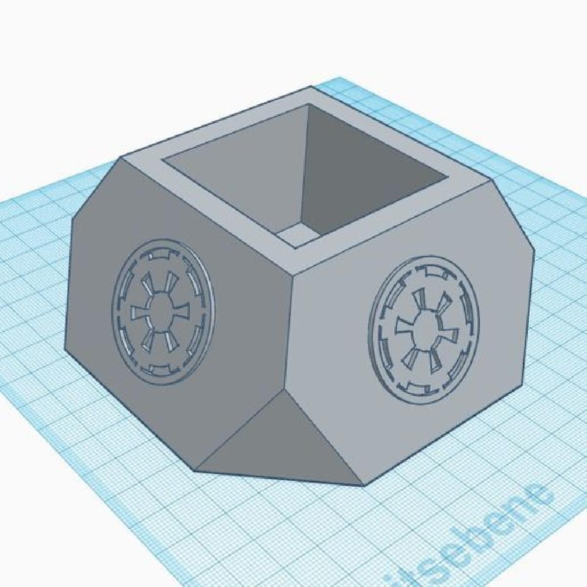 Matriz de vaso de planta Empire para concreto artesanal