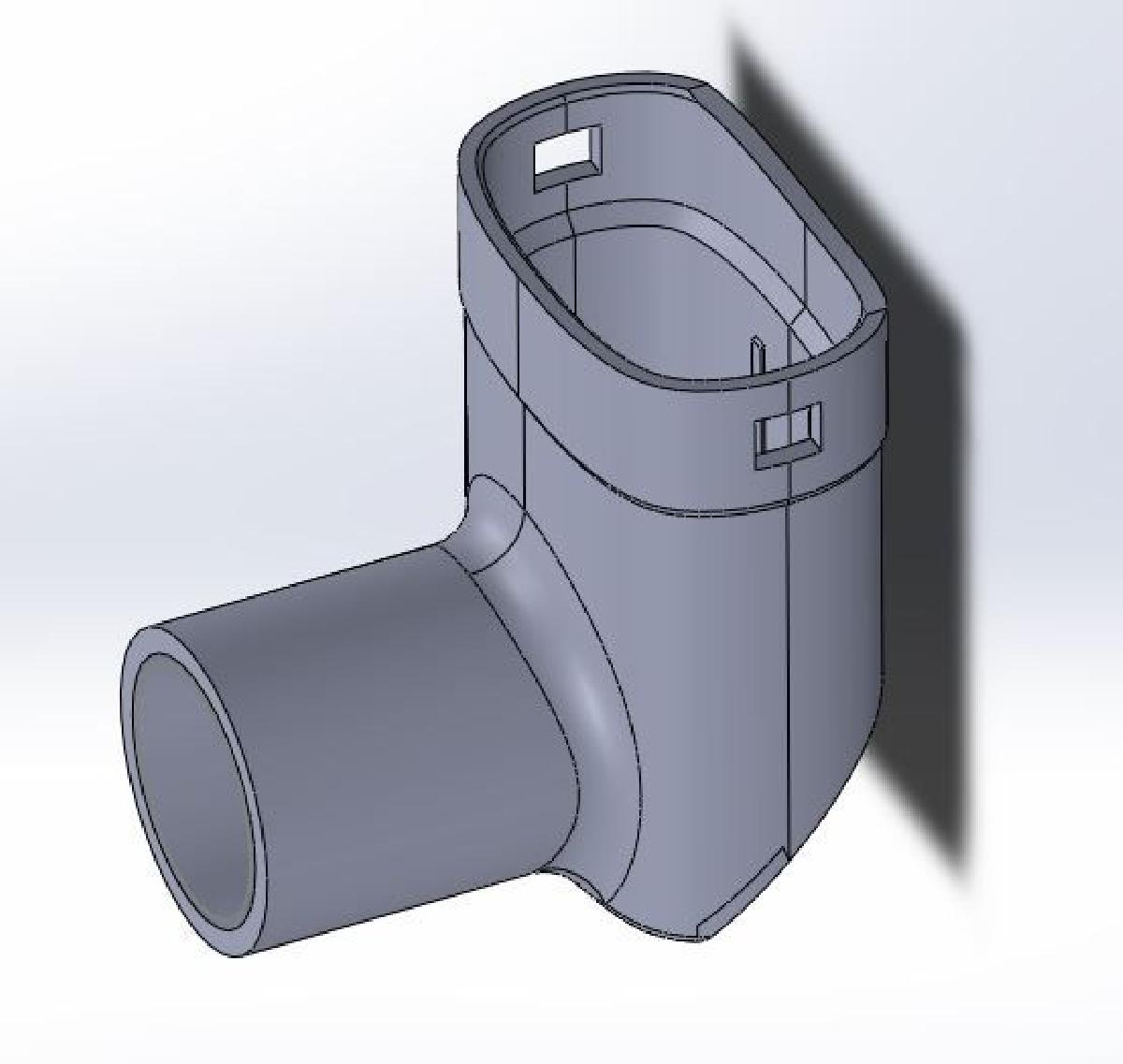 Conector de mascara "Salvas" para tubo de 22mm
