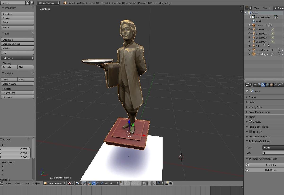 Bob, o Mordomo   Escultura Elegante   Sims 4