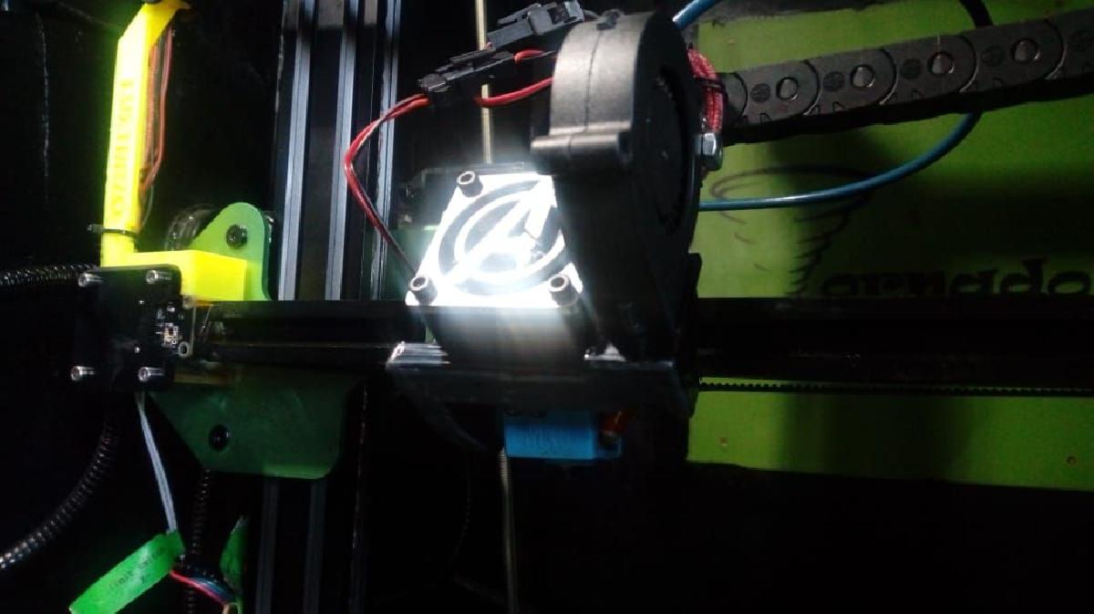 Base para ventilador de extrusor Tevo Tornado ou CR10.