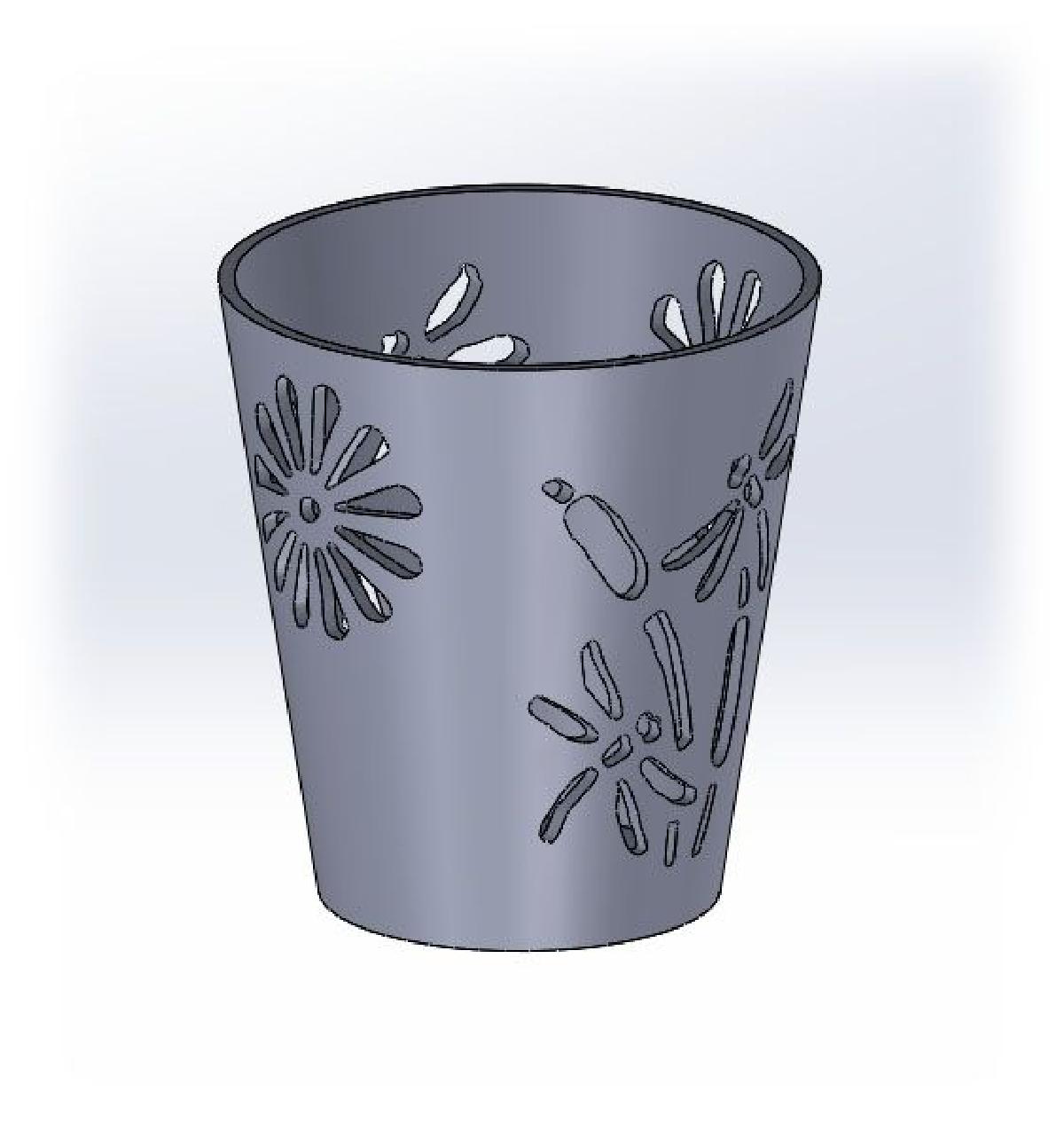 Vase for ambient candle