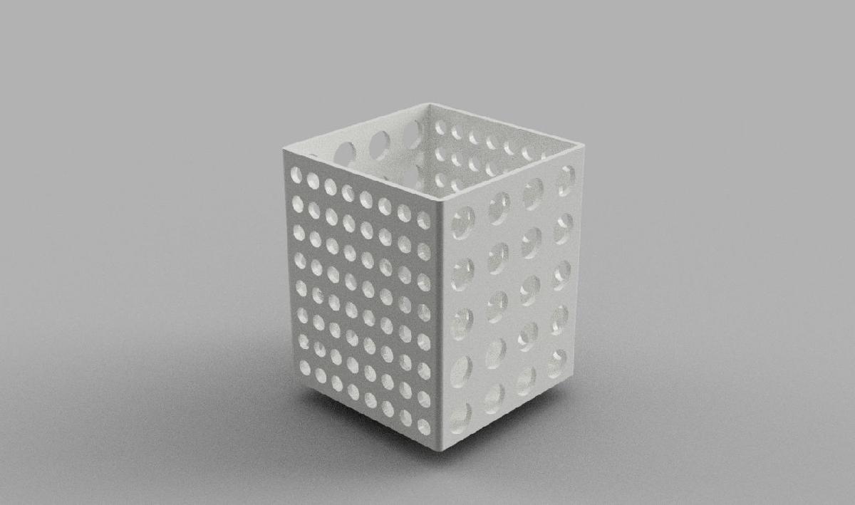 Cesta Simples de Cozinha (100x100x120mm)