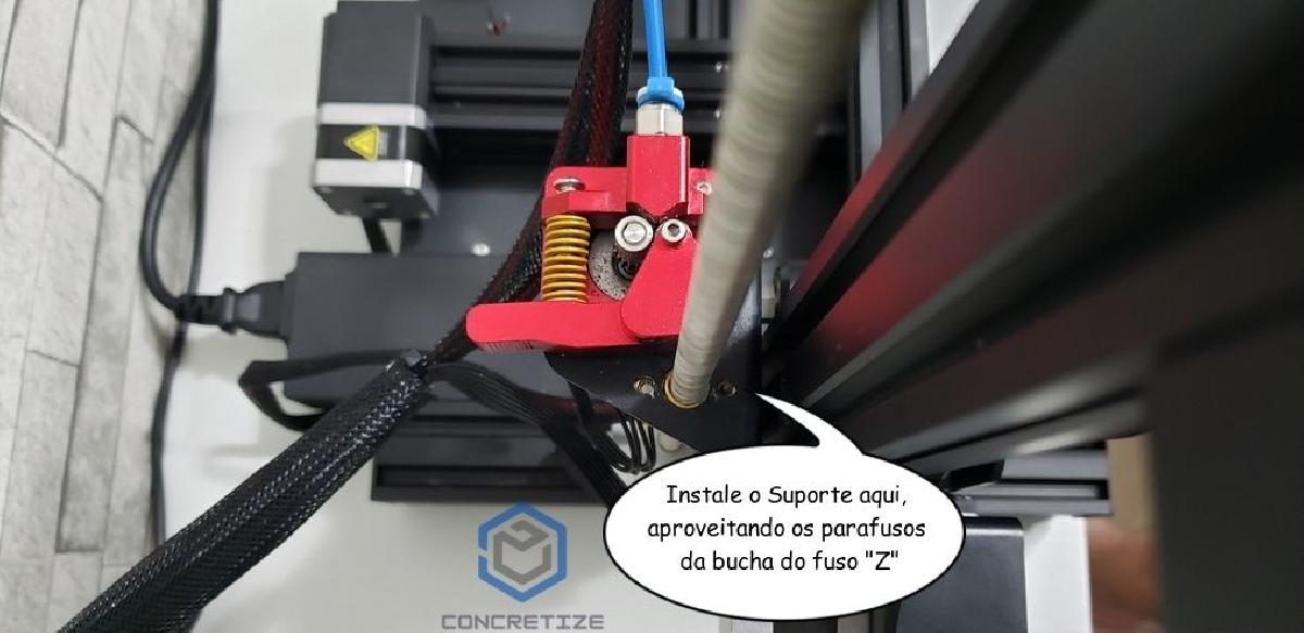 Suporte para mangueira eBOX para Ender 3