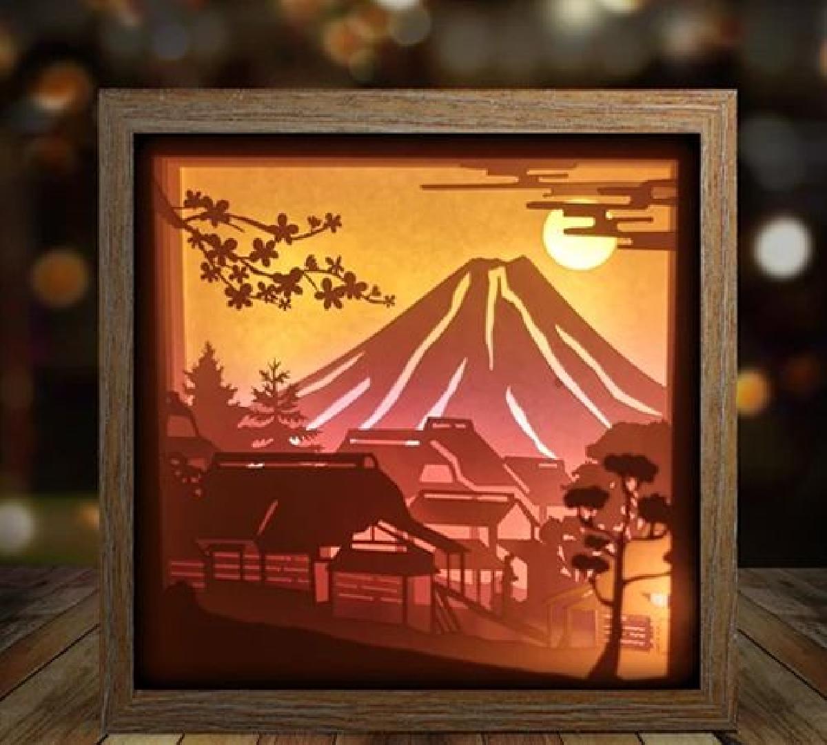 Caixa de luz da Montanha Fuji, Japao