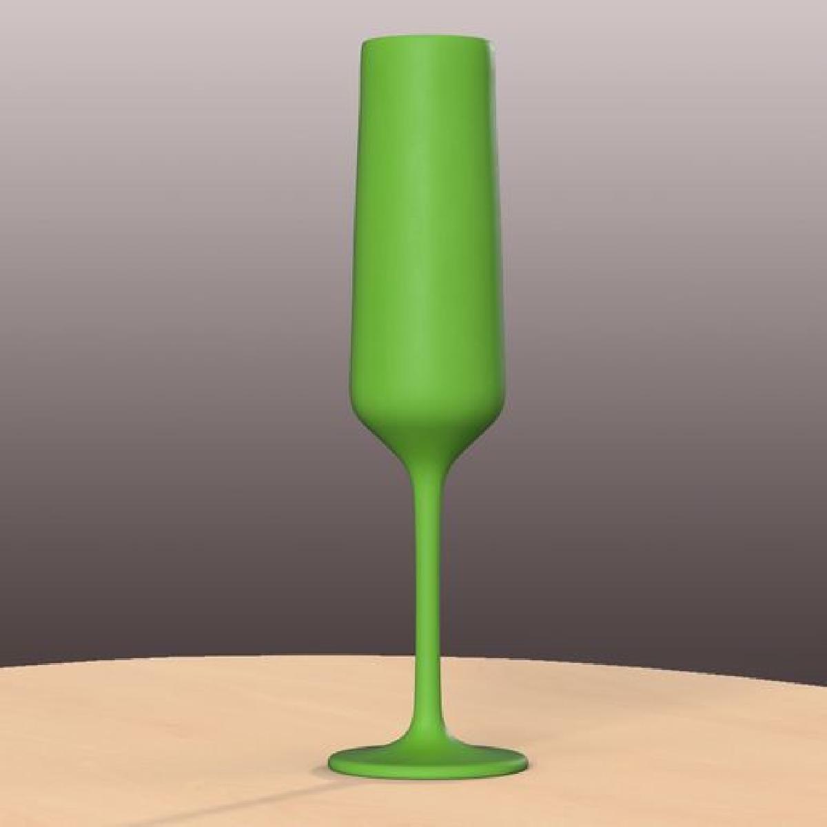 Flute de champanhe pre perfurada 3 Modelo 3D simples