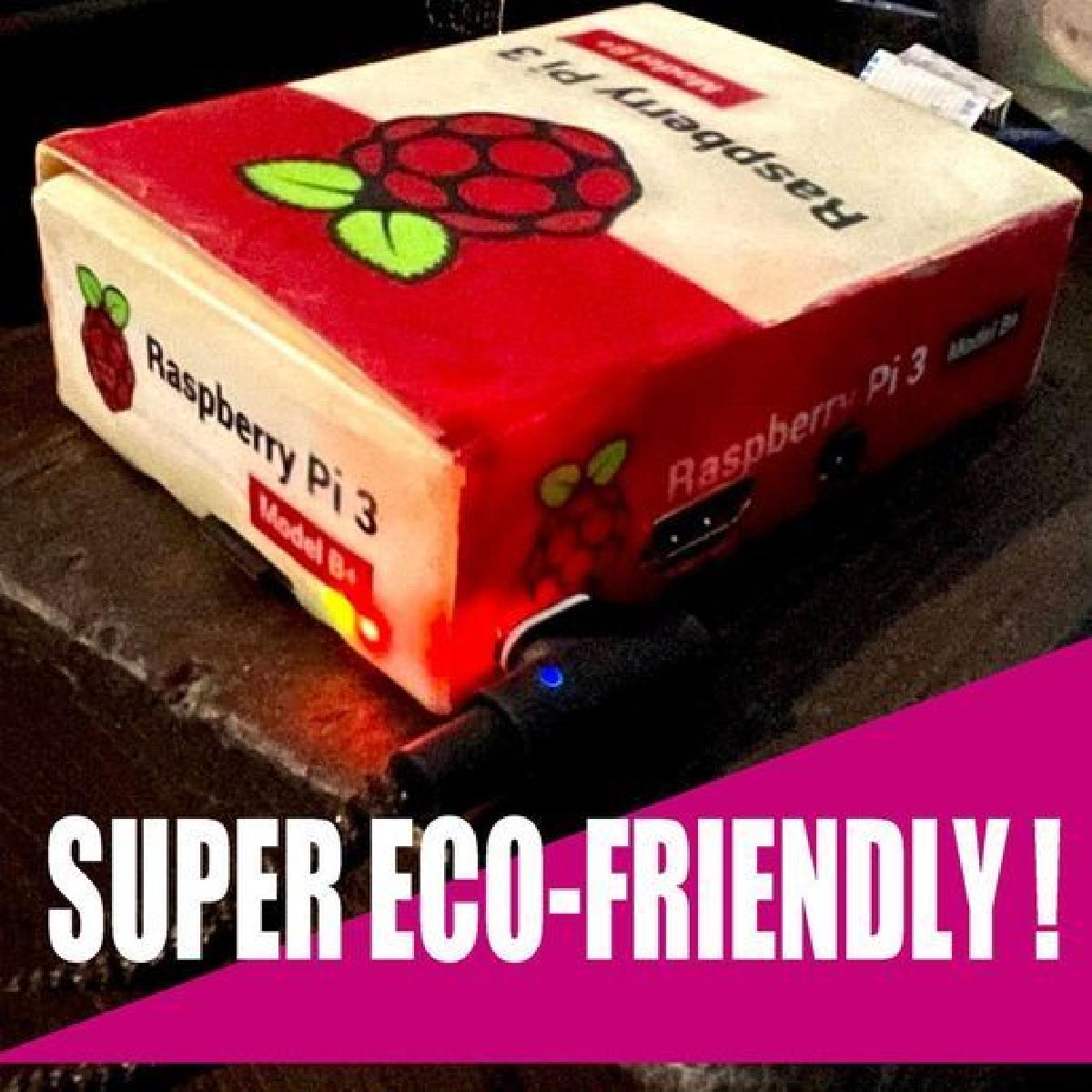 CAPA SUPER ECO AMIGAVEL para Raspberry Pi 3B+