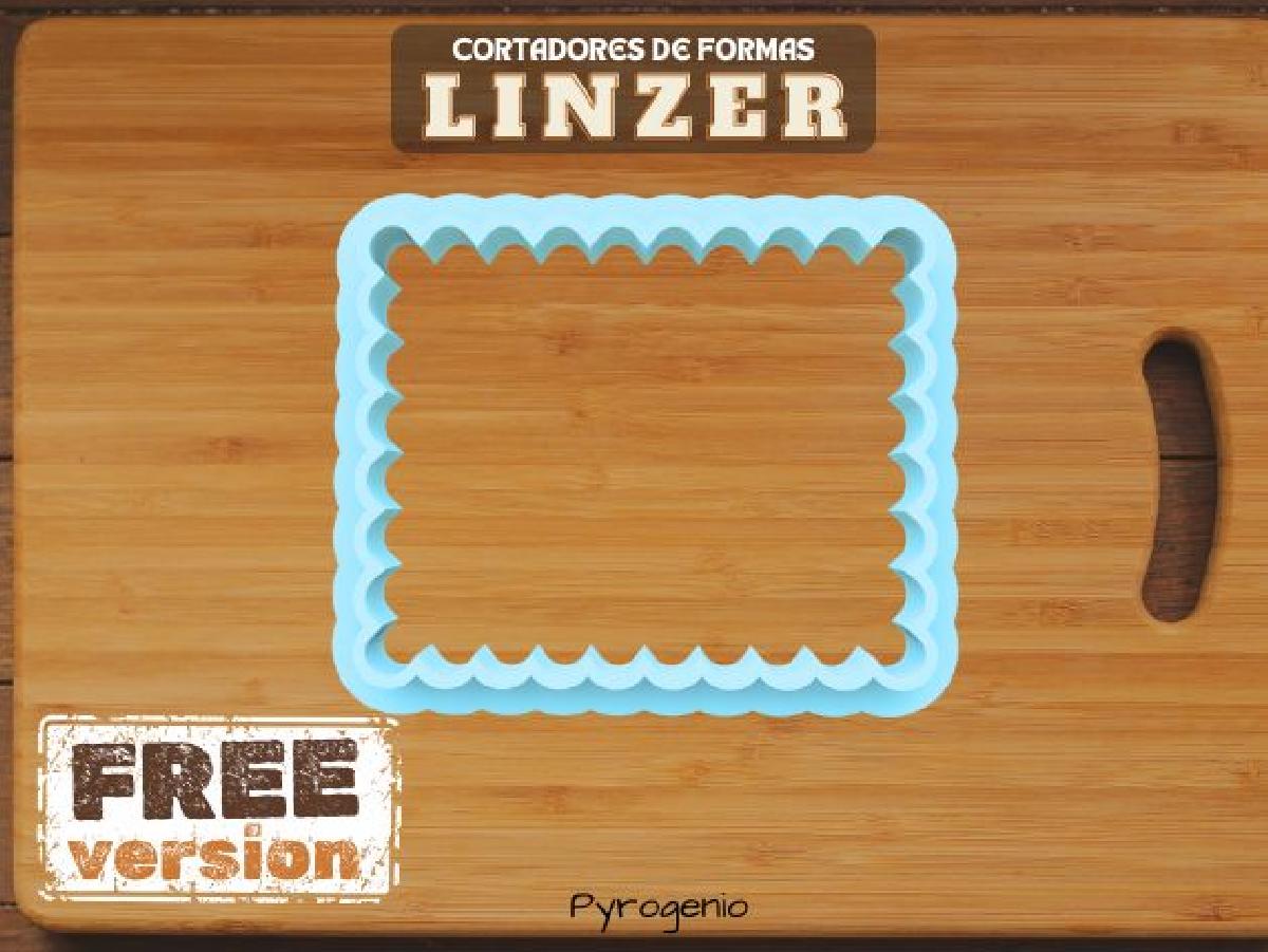 Cortador de Biscoito Linzer Square