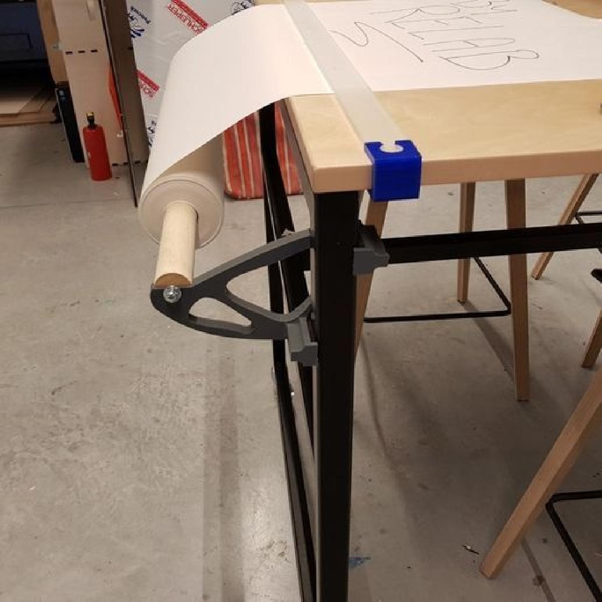 Suporte para rolo de papel / Dispenser de papel kraft