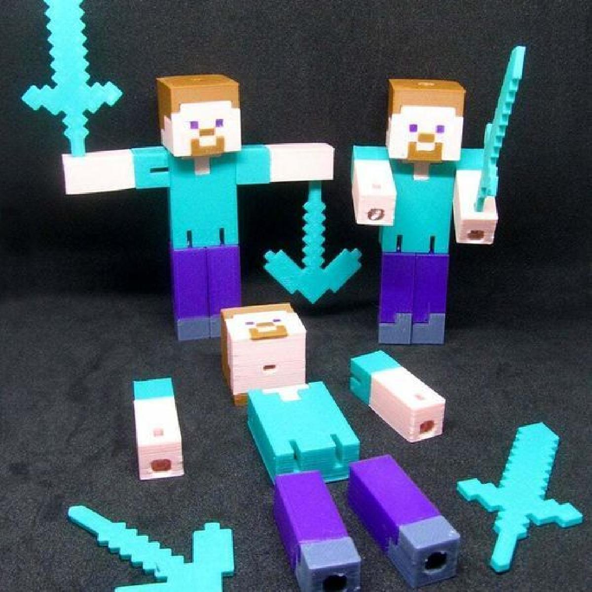 Minecraft Steve Articulado