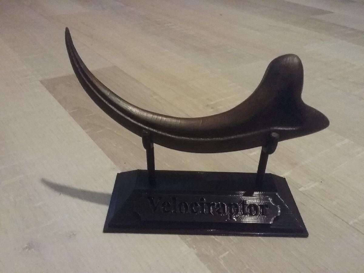 Suporte para garra de Velociraptor