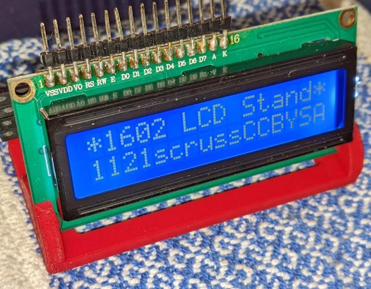 Suporte de LCD Bare 1602