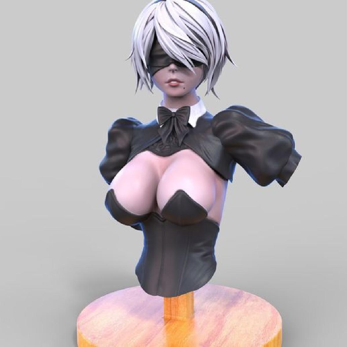 nier:automata 2b (ヨルハ二号b型) garota coelha