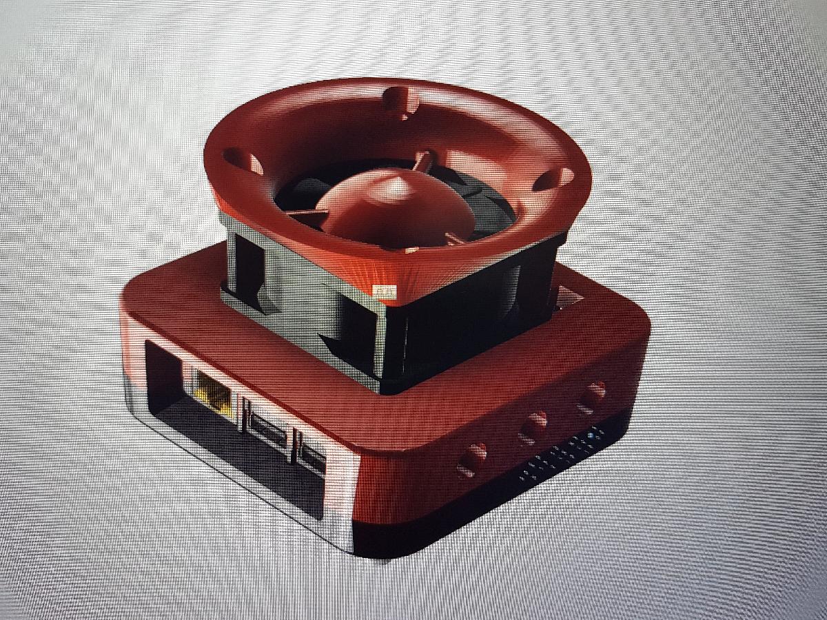 Case OC para Raspberry Pi 2, 3 e 3B+ com ventilador compativel Kintaro