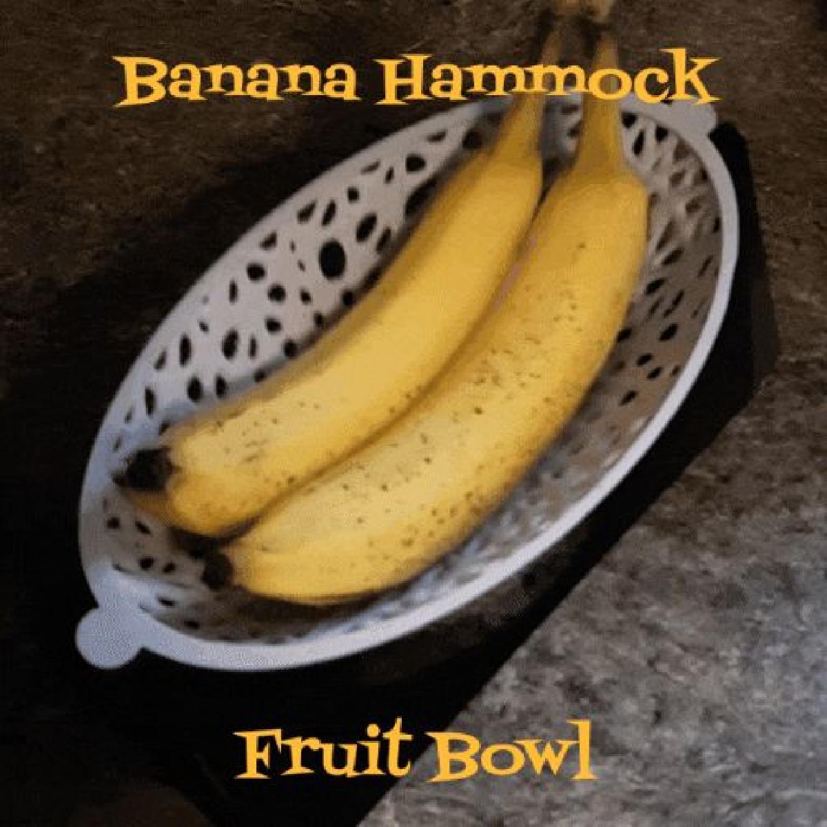 Bowl de Frutas em Rede de Banana   Suporte Gratis