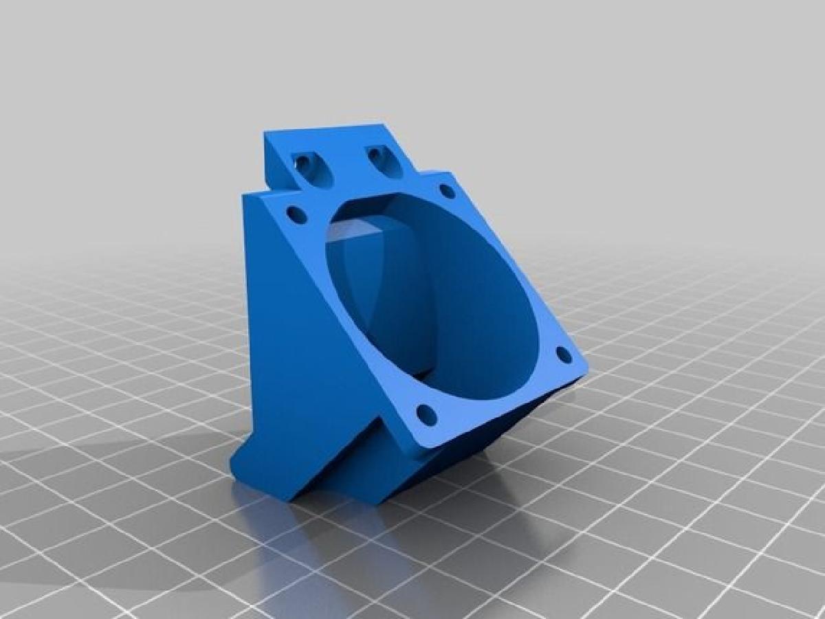 Duto de ventilador de 40mm para eMotion Tech Prusa i3 Rework / Hexagono / 3mm