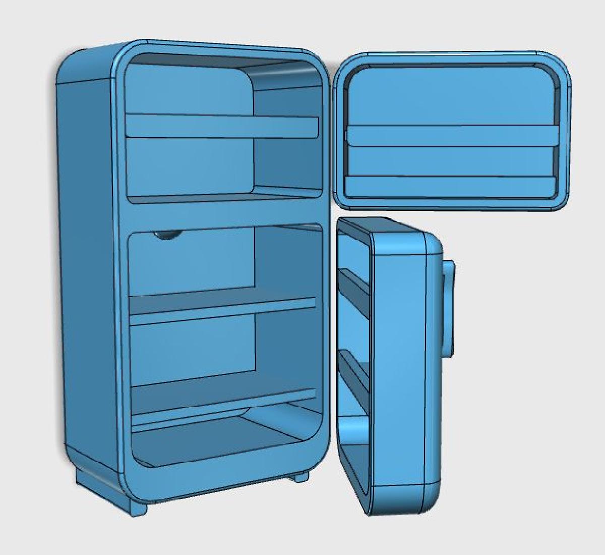 Mini geladeira retro