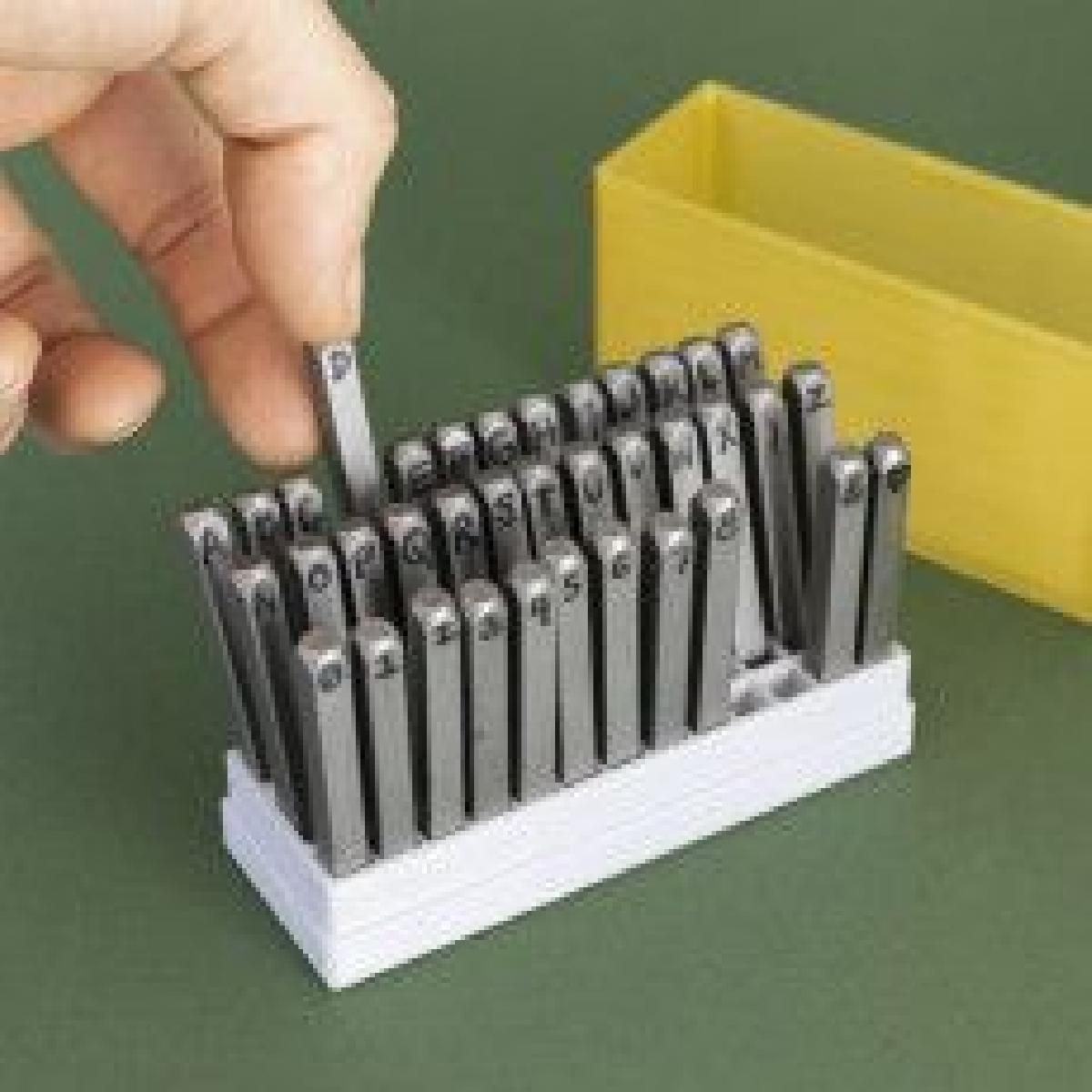 Estojo e suporte de metal stamp // Mais fácil de usar + Armazenamento compacto