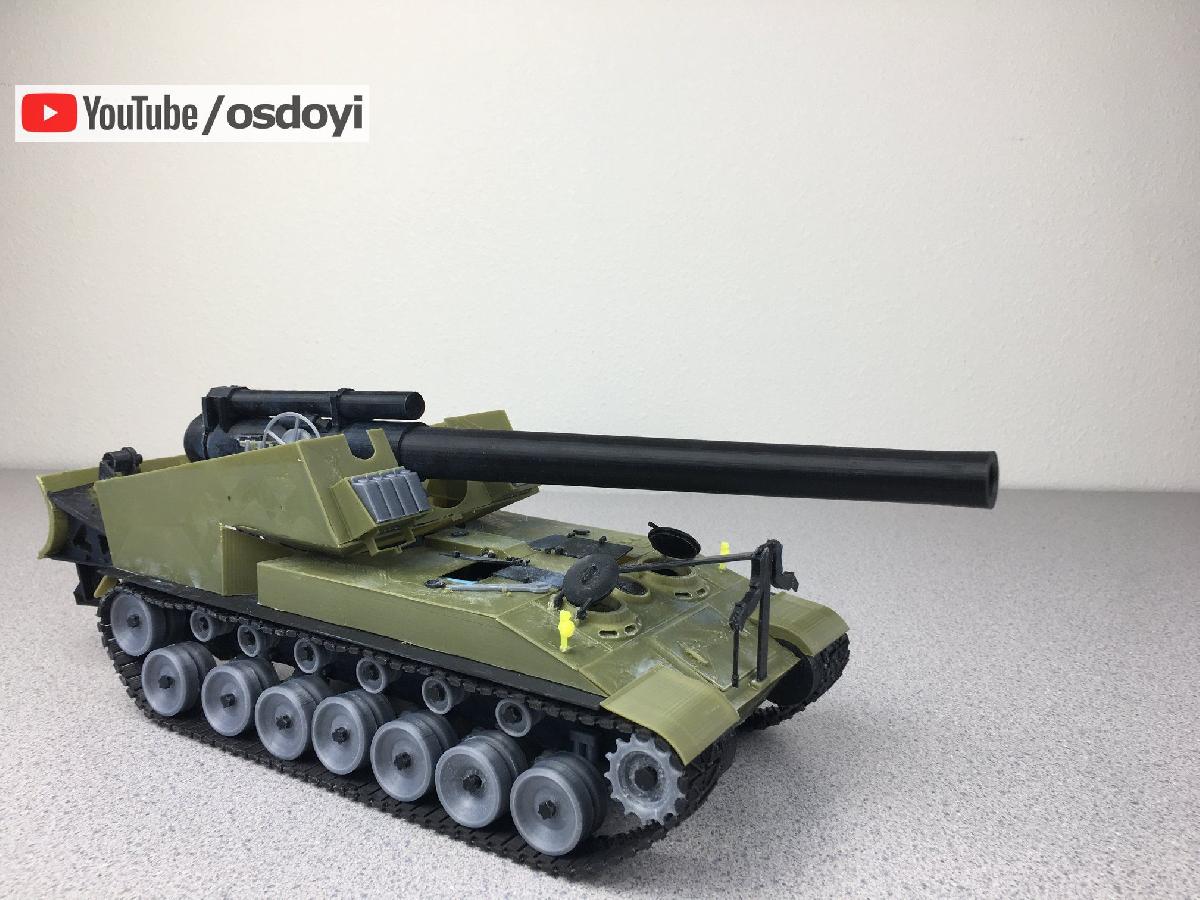 Impressao 3D da Artilharia Autopropulsada T92 (Desafie seus limites)