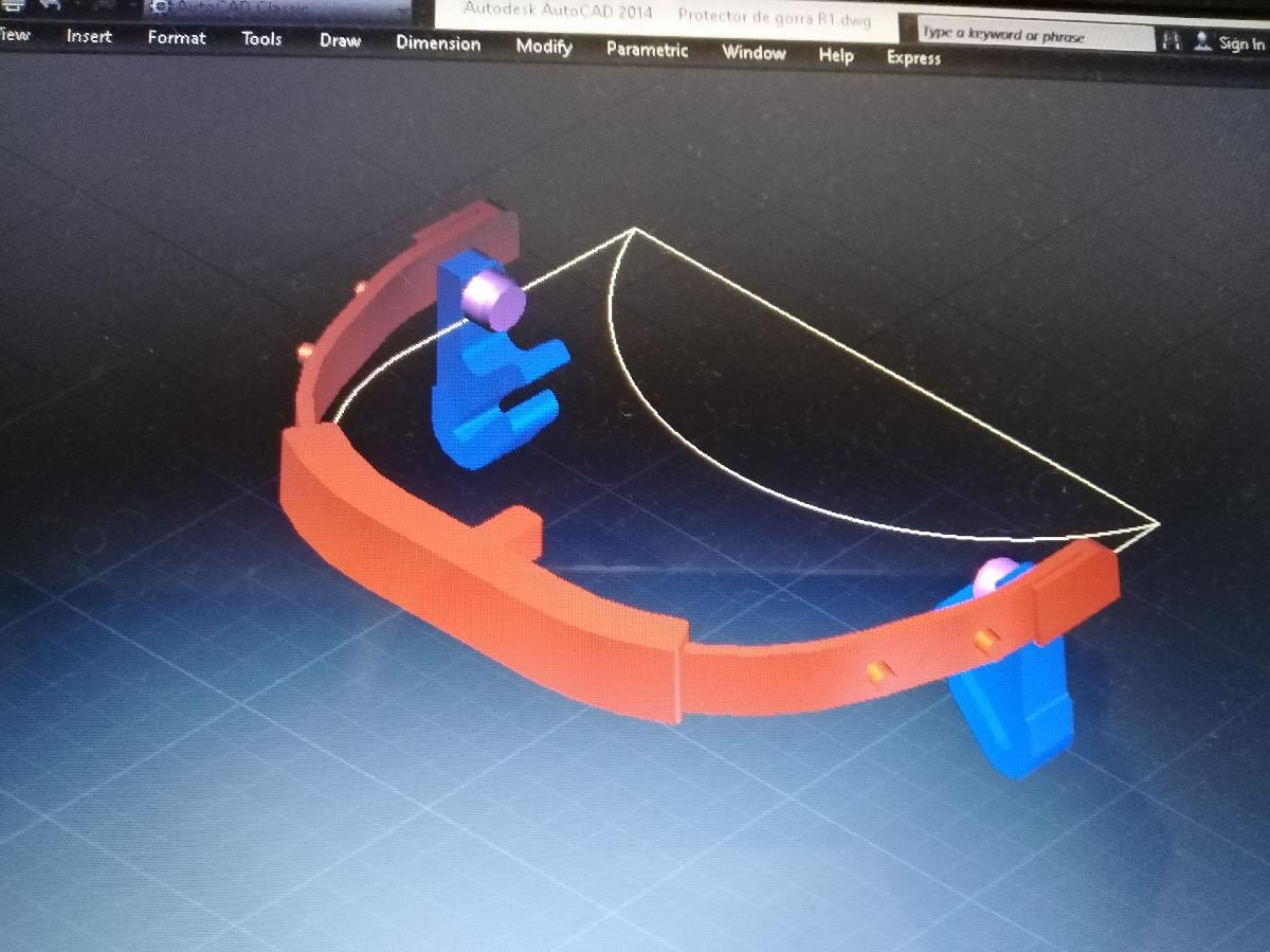 Protetor facial para bone