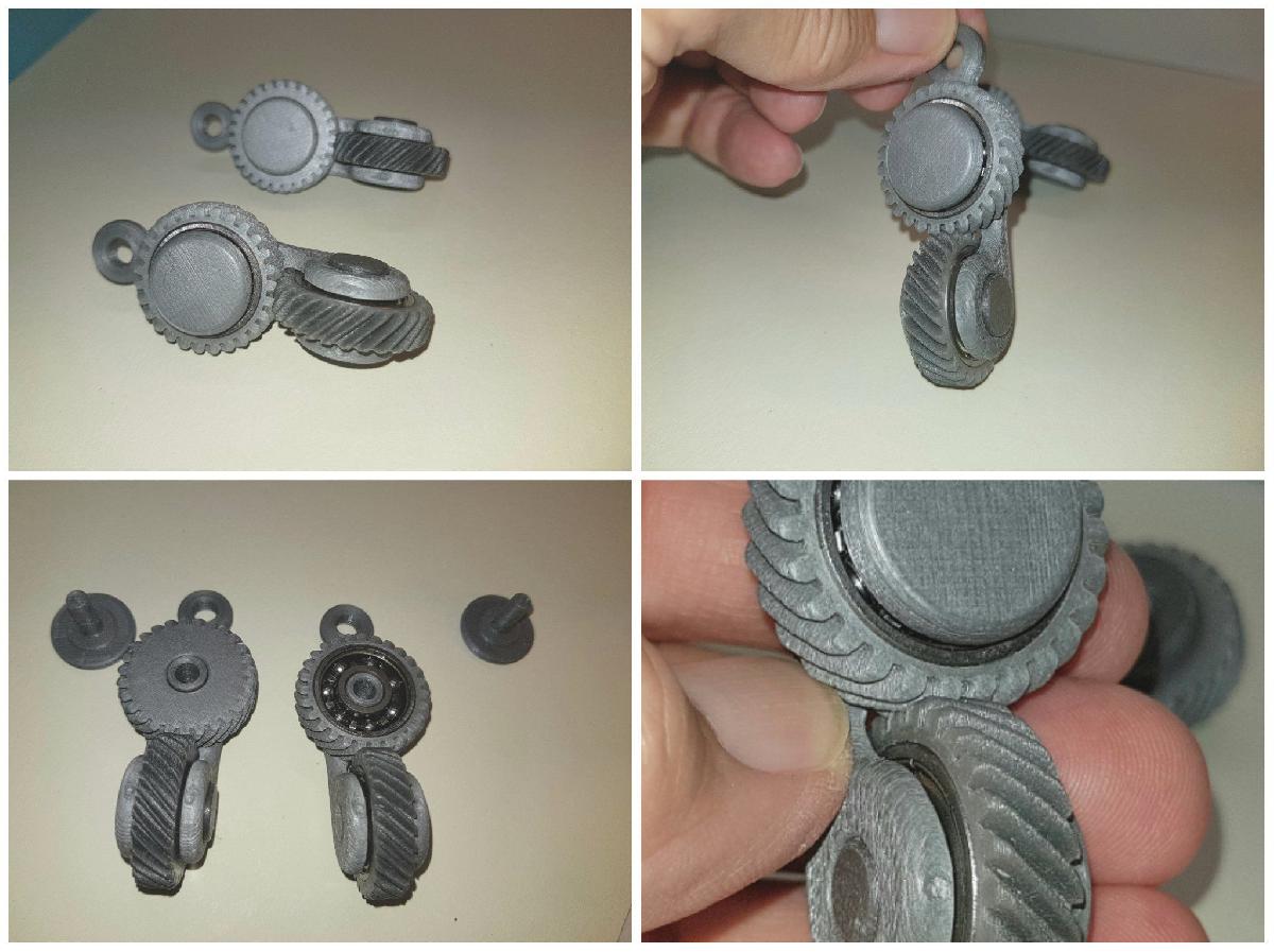Chaveiro engrenagem helicoidal