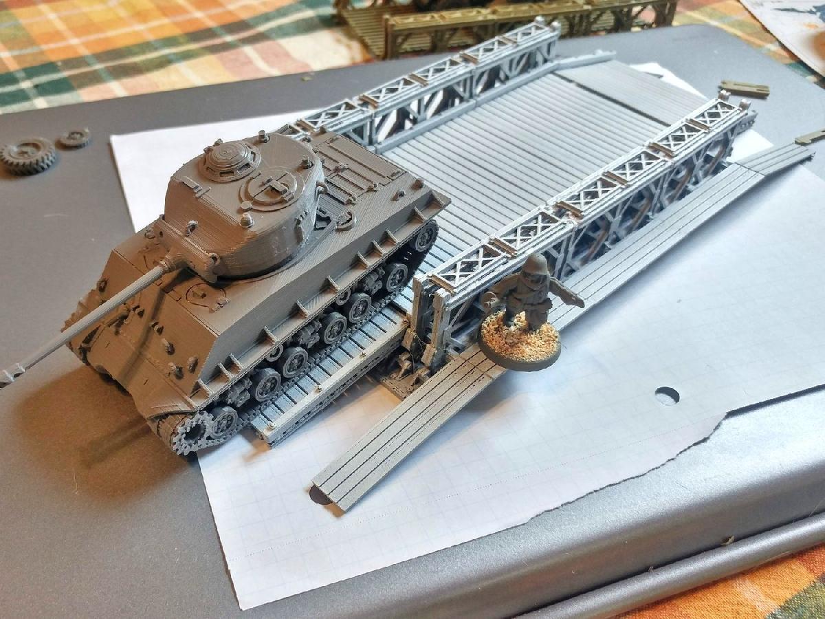 Kit de ponte Bailey impressao facil