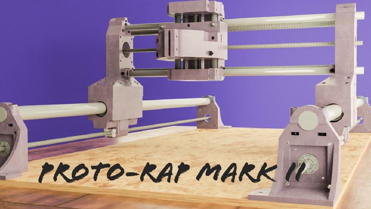 Proto Rap Mark II CNC modular impresso em 3D