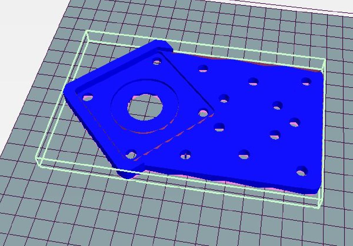 Placa Nema 23 para 20x40, 40x40 com placa de suporte de roda para v slot.