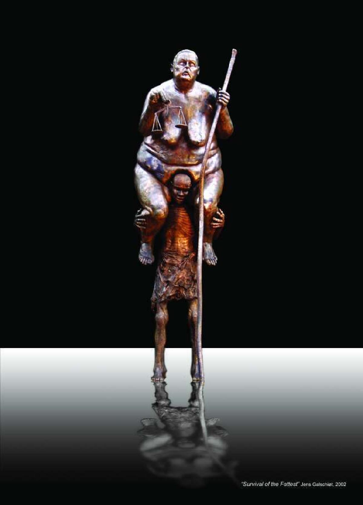 Sobrevivencia dos Mais Gordos   por Jens Galschiøt