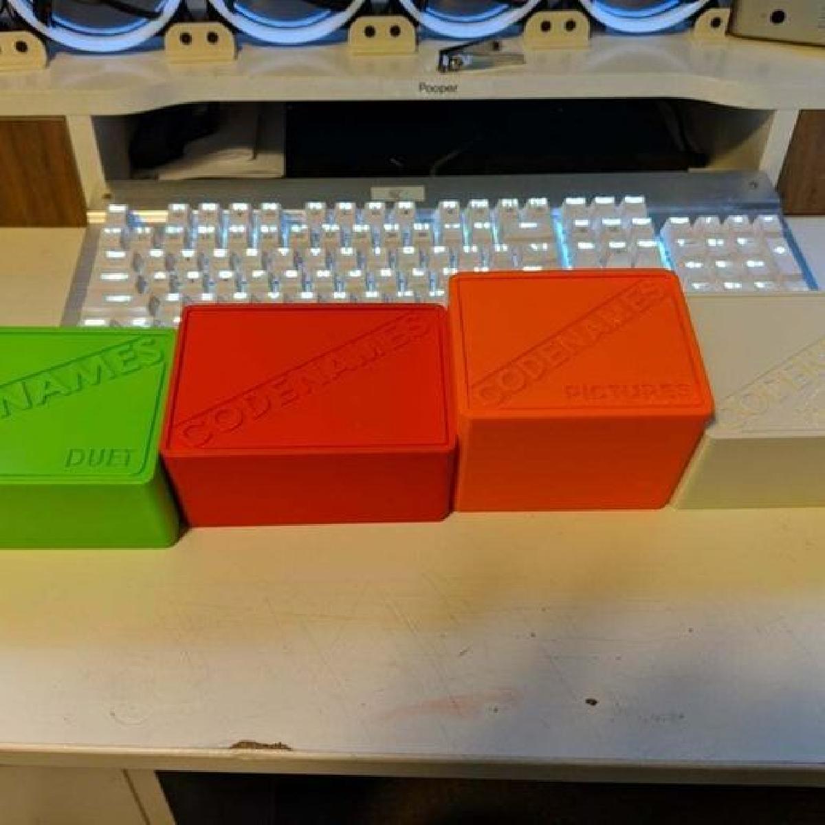 Armazenamento do Jogo de Cartas Codenames (design para as edicoes Original, Duet, Pictures e Deep Undercover)