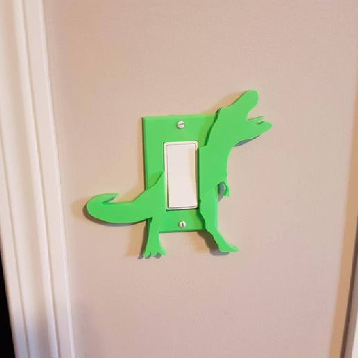 Placa de parede Decora T Rex