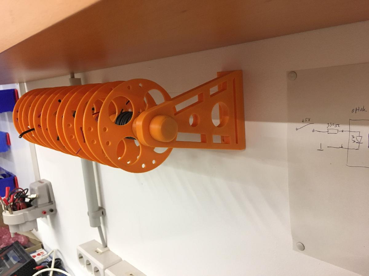 Rolos de cabo 100mm + suporte