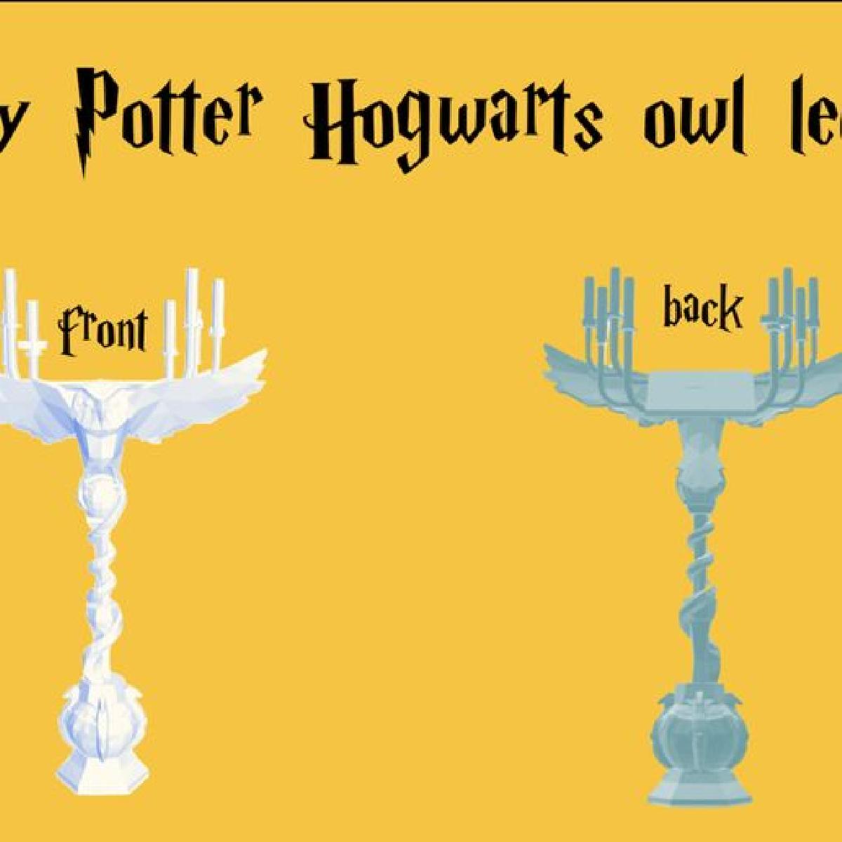 Harry Potter Hogwarts coruja pulpito